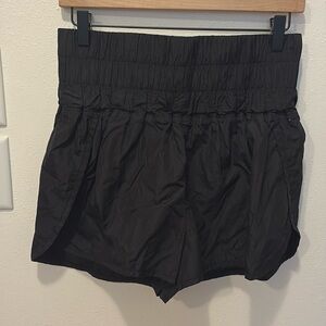 Free People Movement Black Nylon Shorts Large